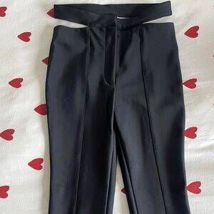 NWT Thierry Mugler x H&M women’s jersey cut out pants. Size 4. Never worn!